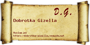 Dobrotka Gizella névjegykártya